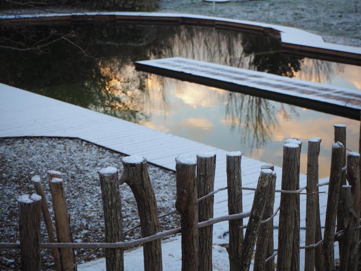 Maison Terre Les Cabanes De Fallot - Sauna Bain-Froid Piscine Naturelle L'isle-Bouzon Buitenkant foto
