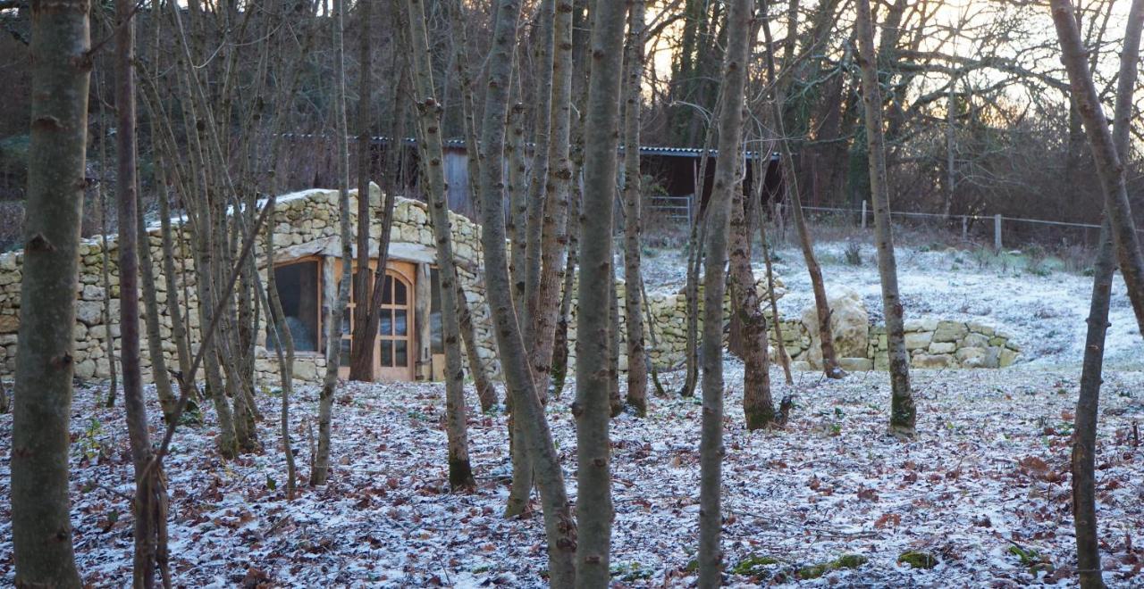 Maison Terre Les Cabanes De Fallot - Sauna Bain-Froid Piscine Naturelle L'isle-Bouzon Buitenkant foto