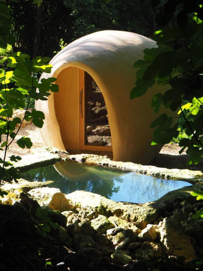 Maison Terre Les Cabanes De Fallot - Sauna Bain-Froid Piscine Naturelle L'isle-Bouzon Buitenkant foto